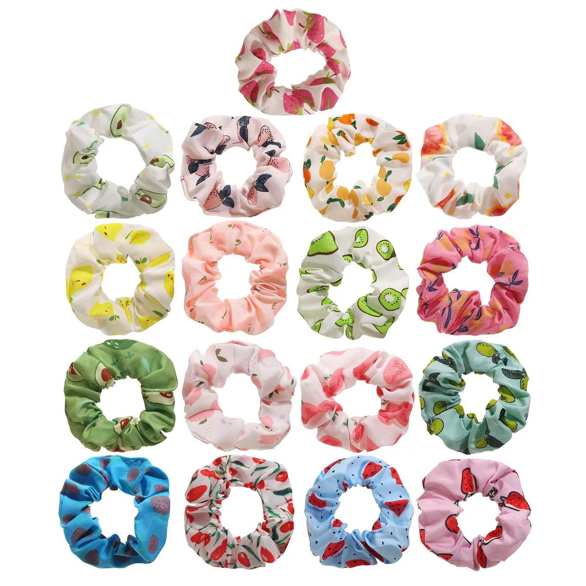 Fashion Fruit Pattern Children'S Hair Scrunchies Wholesale