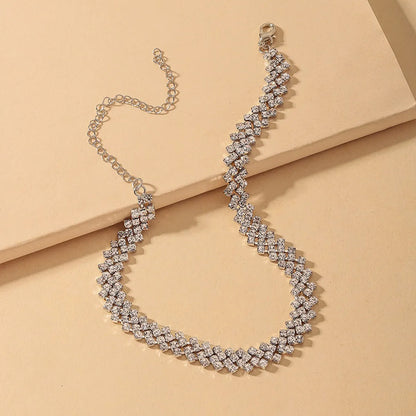 Fashion Full Diamond Multi-Layer Necklace