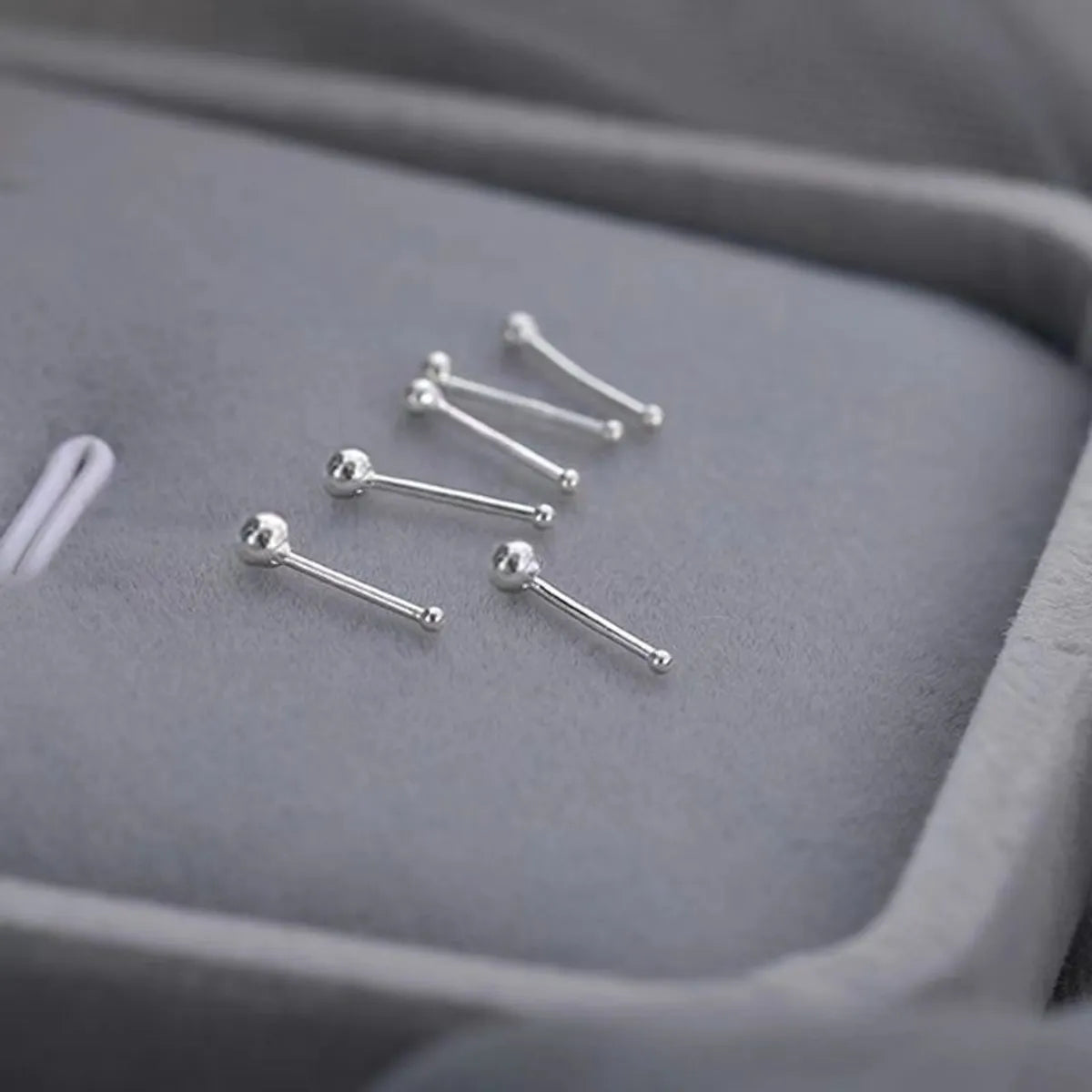 Fashion Geometric 925 Silver Plating Unisex Ear Studs