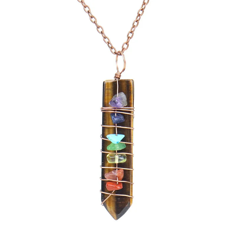 Fashion Geometric Agate Beaded Pendant Necklace 1 Piece