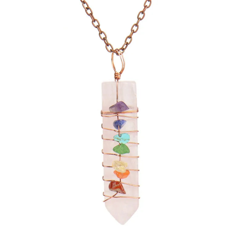 Fashion Geometric Agate Beaded Pendant Necklace 1 Piece