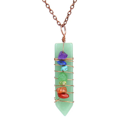 Fashion Geometric Agate Beaded Pendant Necklace 1 Piece