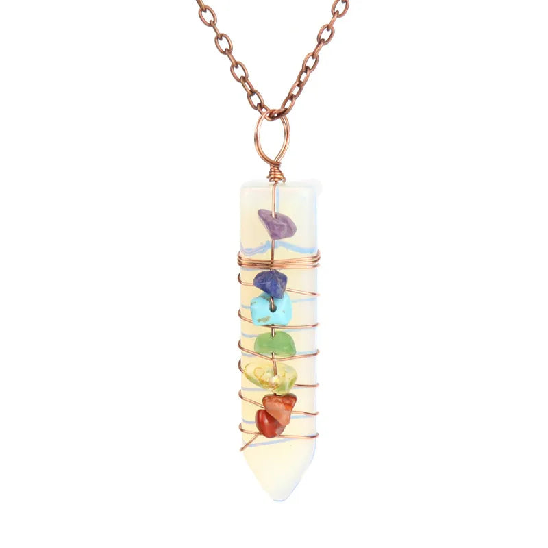 Fashion Geometric Agate Beaded Pendant Necklace 1 Piece