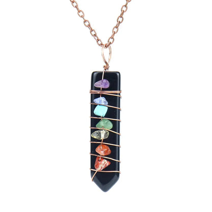 Fashion Geometric Agate Beaded Pendant Necklace 1 Piece