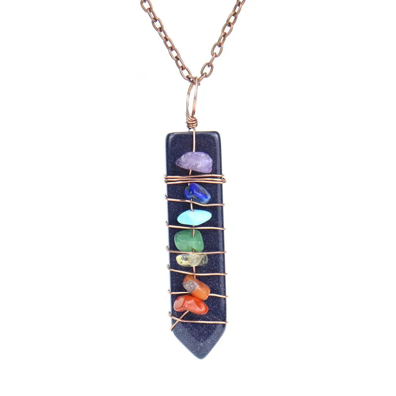 Fashion Geometric Agate Beaded Pendant Necklace 1 Piece