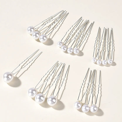 Fashion Geometric Alloy Artificial Pearls 18 Pieces