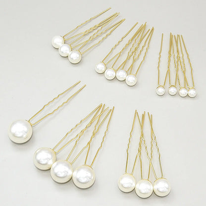 Fashion Geometric Alloy Artificial Pearls 18 Pieces