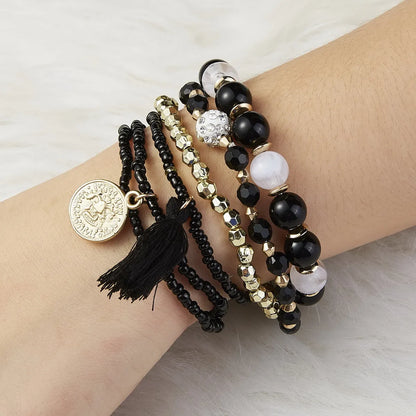 Fashion Geometric Alloy Beaded Women's Bracelets 1 Set