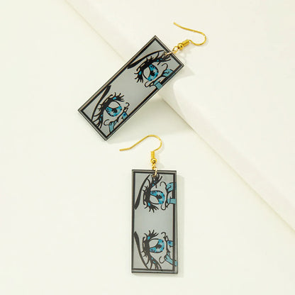 Streetwear Geometric Plating Alloy No Inlaid Earrings