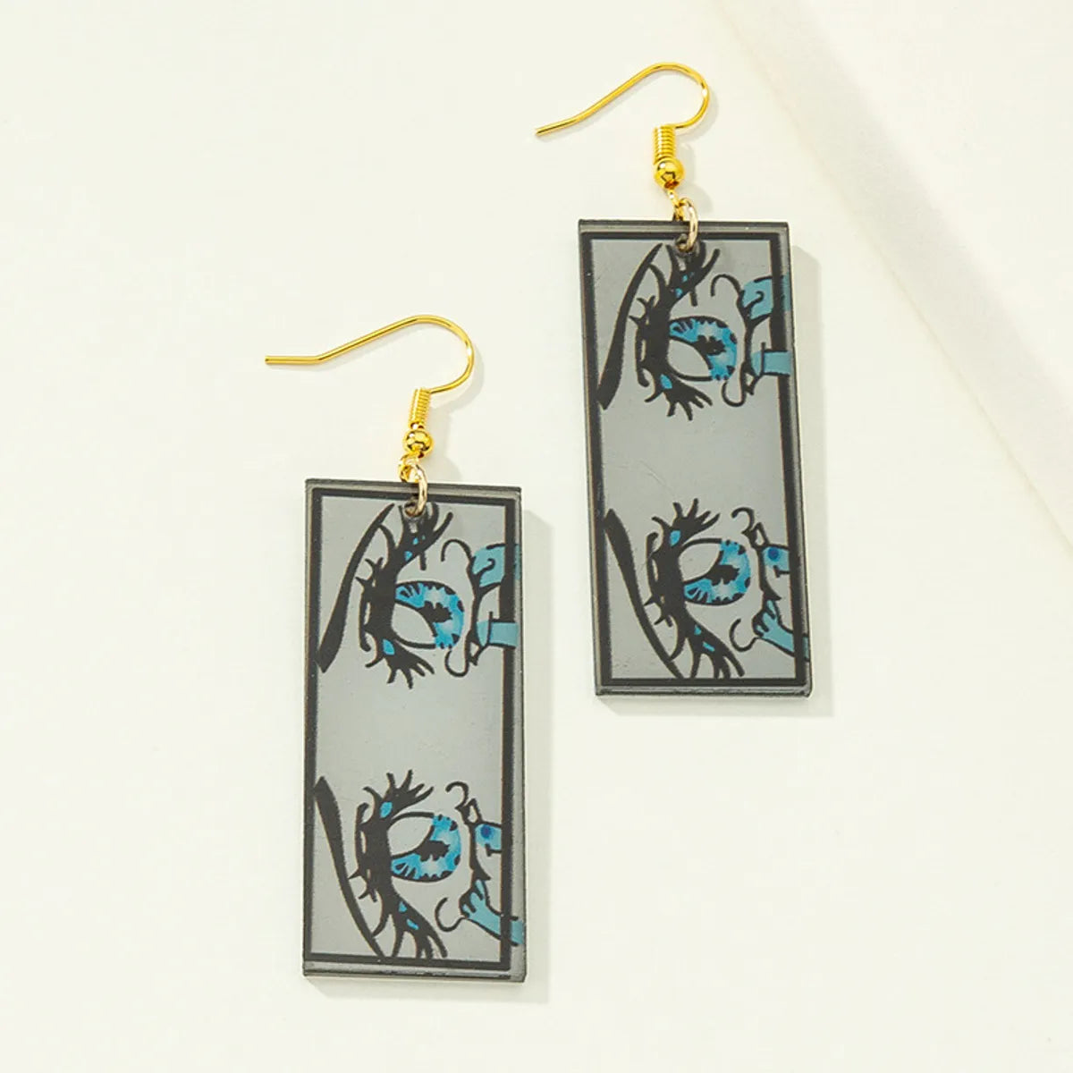 Streetwear Geometric Plating Alloy No Inlaid Earrings