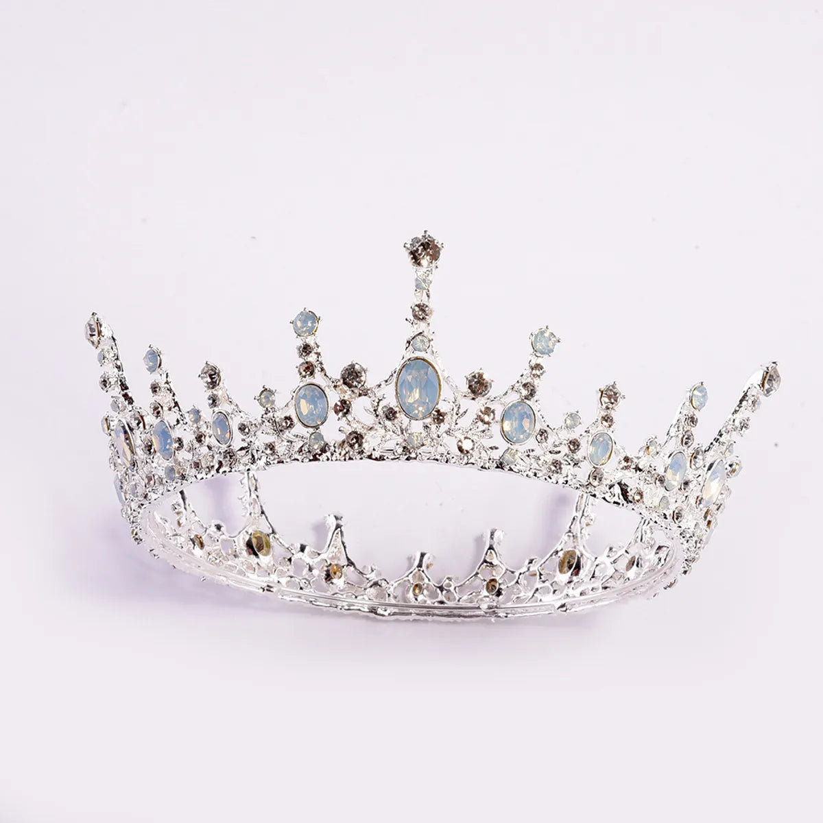 Fashion Geometric Alloy Inlay Rhinestones Crown 1 Piece