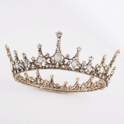 Fashion Geometric Alloy Inlay Rhinestones Crown 1 Piece