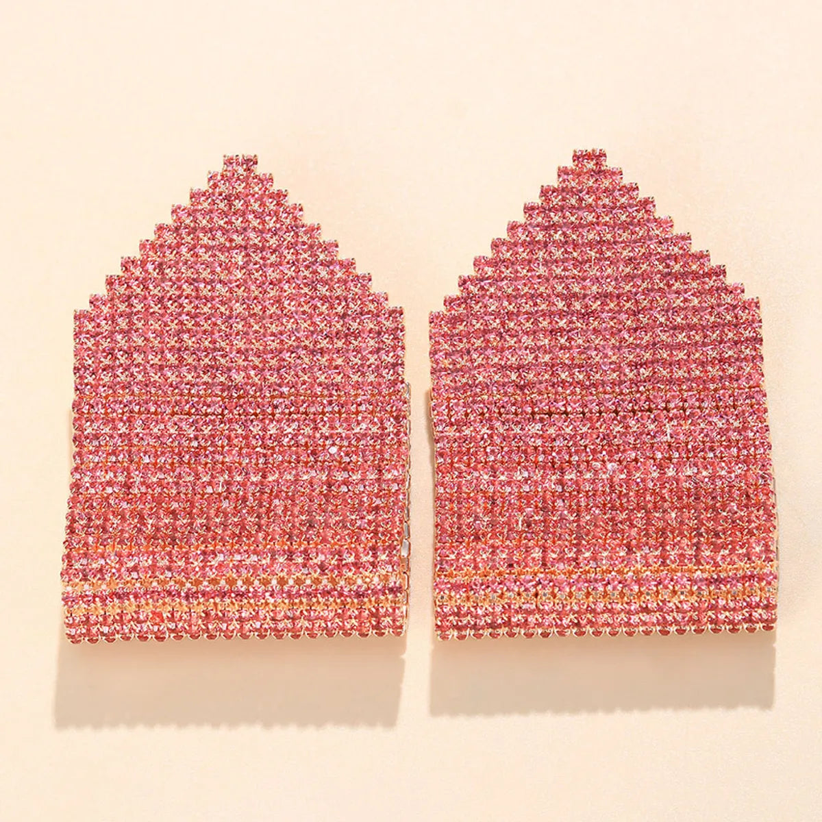 Fashion Geometric Alloy Inlay Rhinestones Earrings