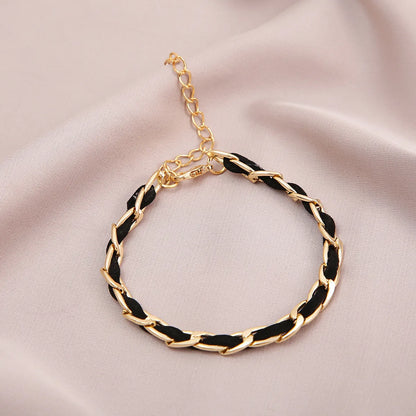 Fashion Geometric Alloy Plating Bracelets