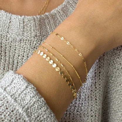 Fashion Geometric Alloy Plating Bracelets