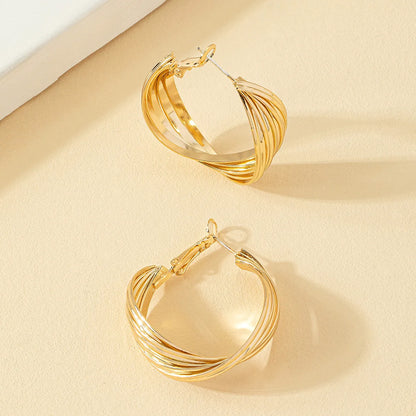 Fashion Geometric Alloy Plating Earrings