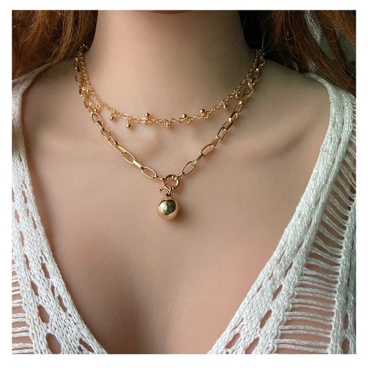 Fashion Geometric Alloy Plating Necklace