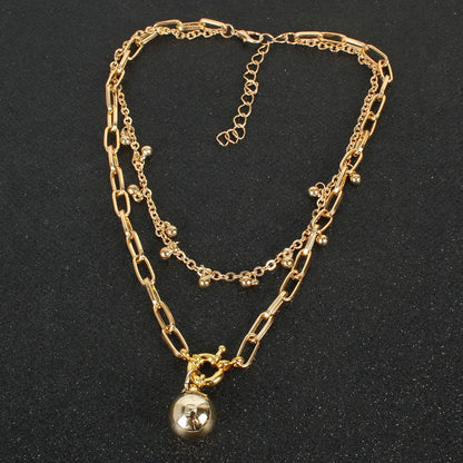 Fashion Geometric Alloy Plating Necklace