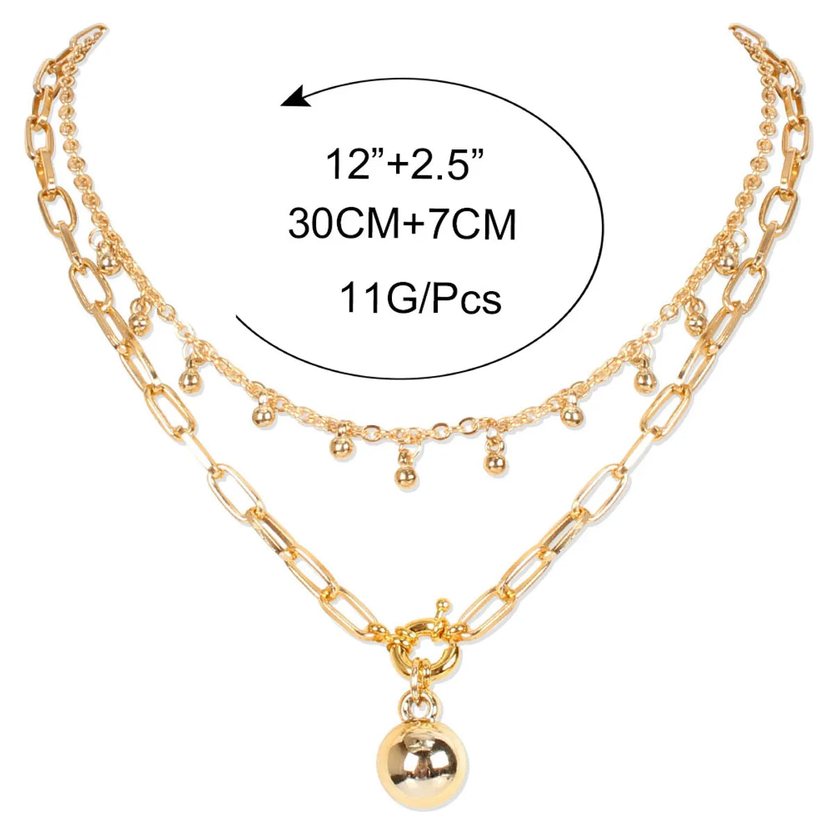 Fashion Geometric Alloy Plating Necklace