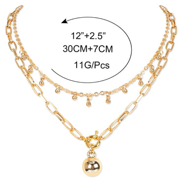 Fashion Geometric Alloy Plating Necklace