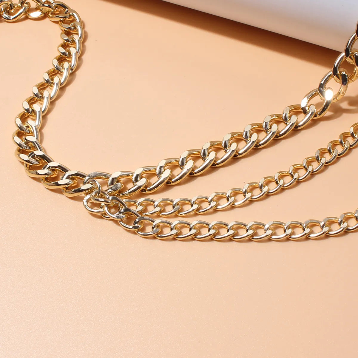 Fashion Geometric Alloy Plating No Inlaid Waist Chain