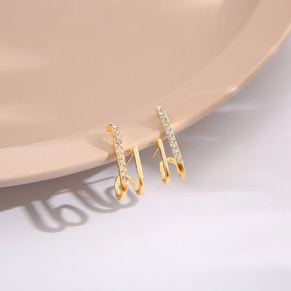 Fashion Geometric Alloy Plating Women's Ear Studs 1 Pair