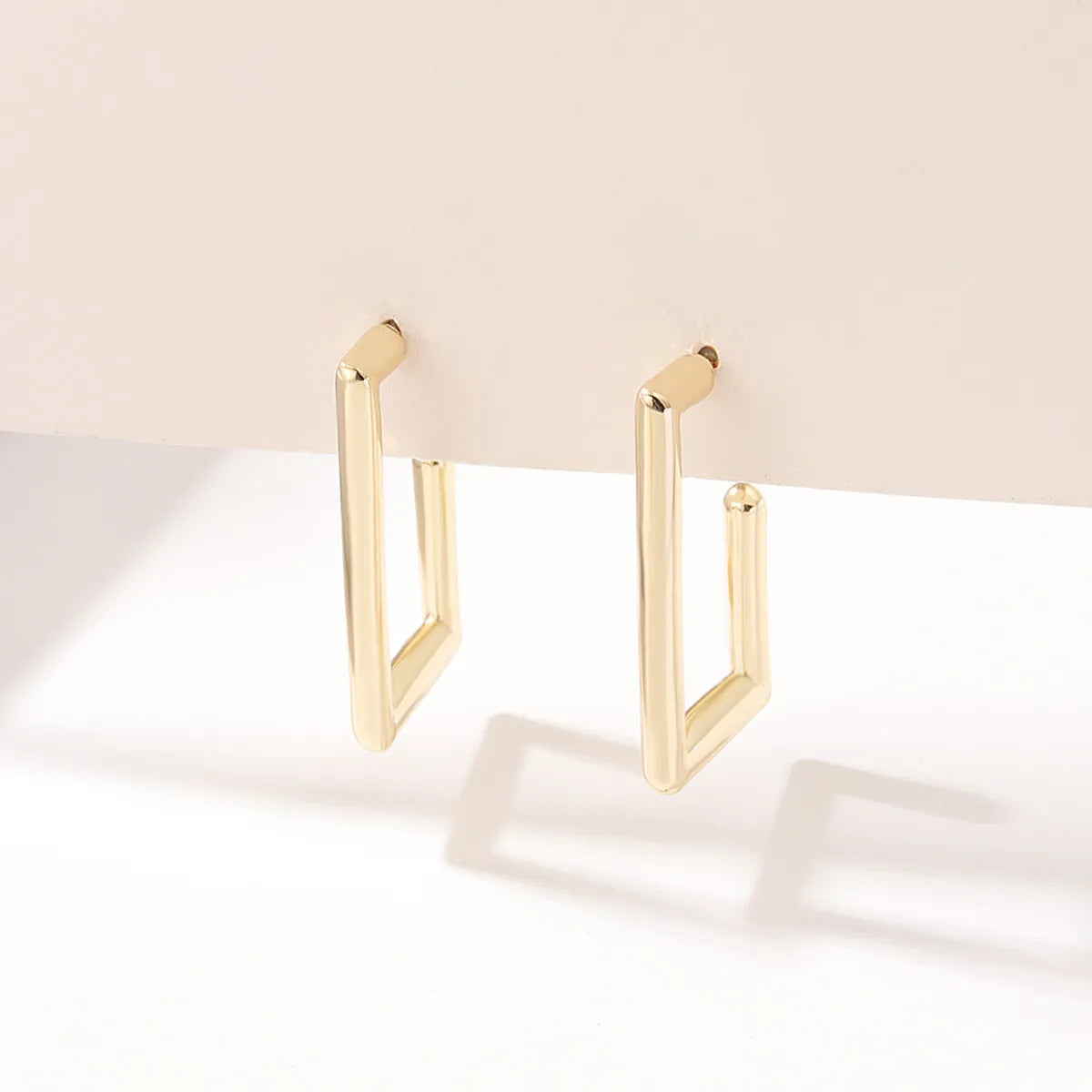 Fashion Geometric Alloy Plating Women's Ear Studs 1 Pair