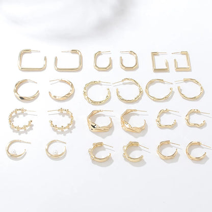 Fashion Geometric Alloy Plating Women's Ear Studs 1 Pair