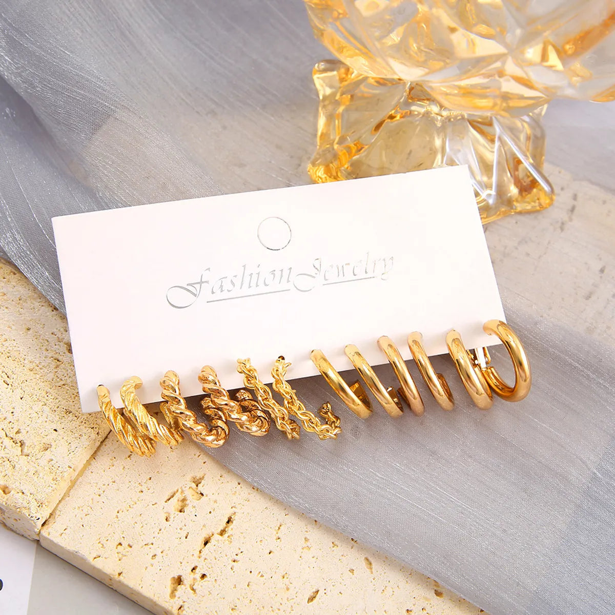 Fashion Geometric Alloy Plating Women's Ear Studs 1 Set