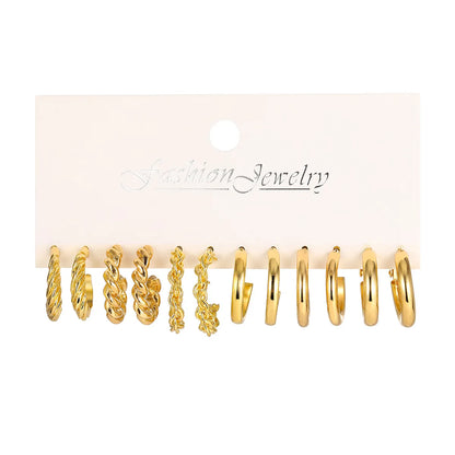 Fashion Geometric Alloy Plating Women's Ear Studs 1 Set