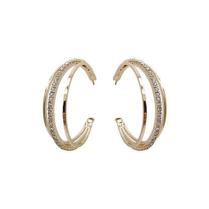 1 Pair Fashion Geometric Plating Alloy Earrings