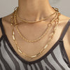 Fashion Geometric Alloy Plating Women'S Layered Necklaces 1 Piece