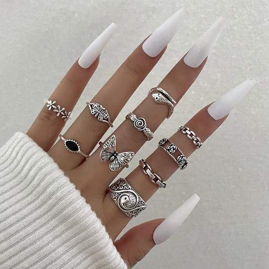 Fashion Geometric Alloy Plating Women's Rings