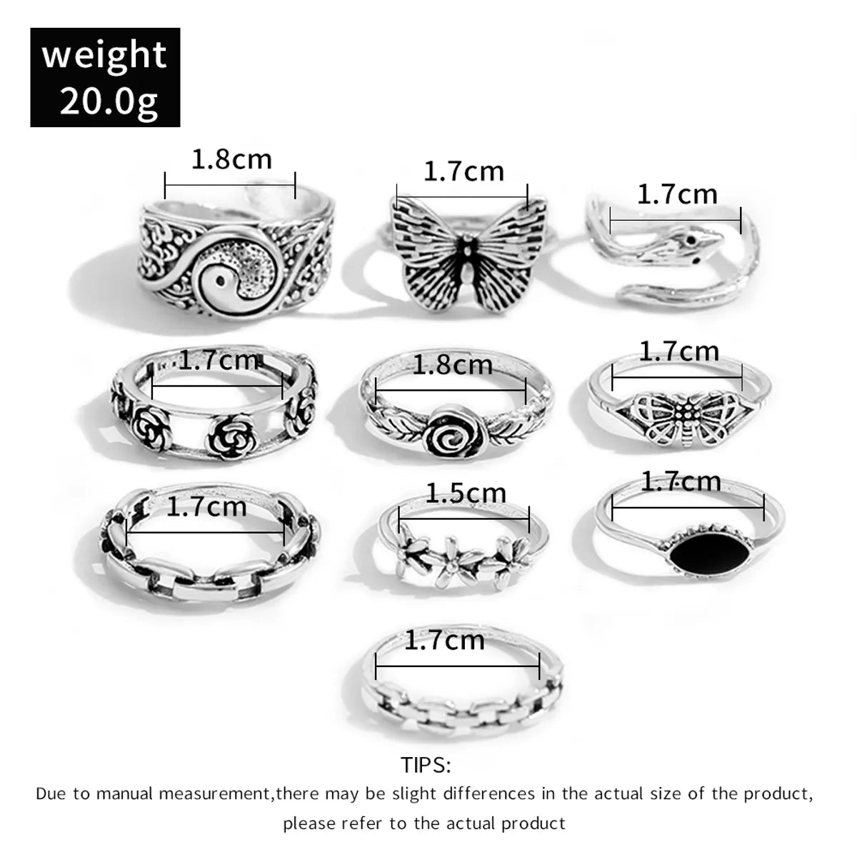 Fashion Geometric Alloy Plating Women's Rings