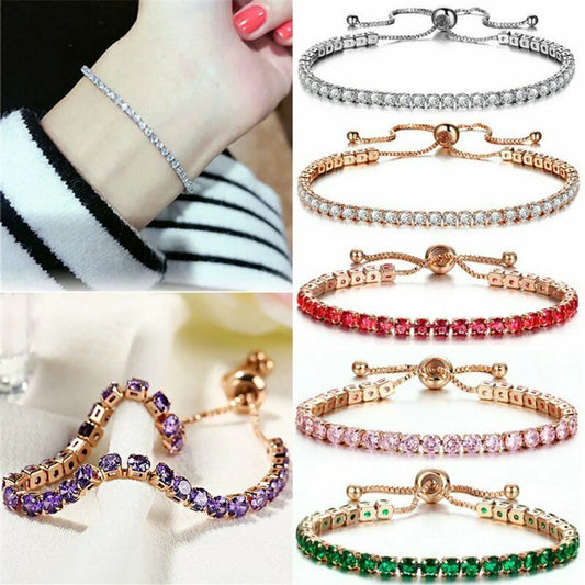 Fashion Geometric Alloy Plating Zircon Women'S Bracelets