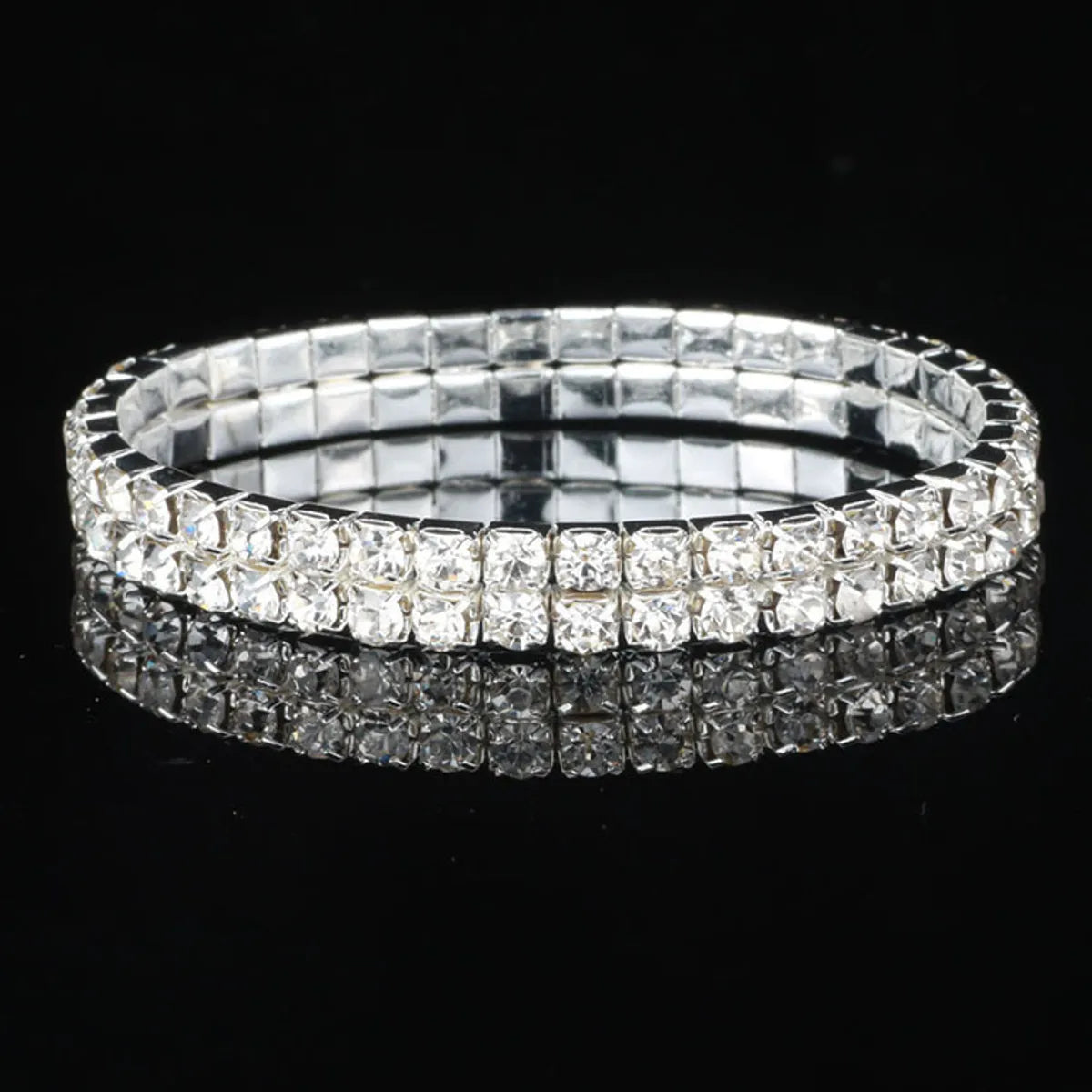 Fashion Geometric Alloy Rhinestones Women's Bracelets