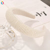 Fashion Geometric Artificial Pearl Plating Headwear 1 Piece