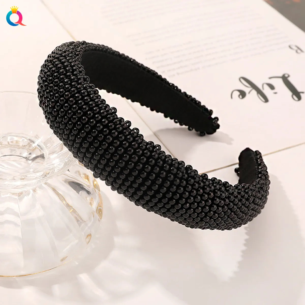 Fashion Geometric Artificial Pearl Plating Headwear 1 Piece