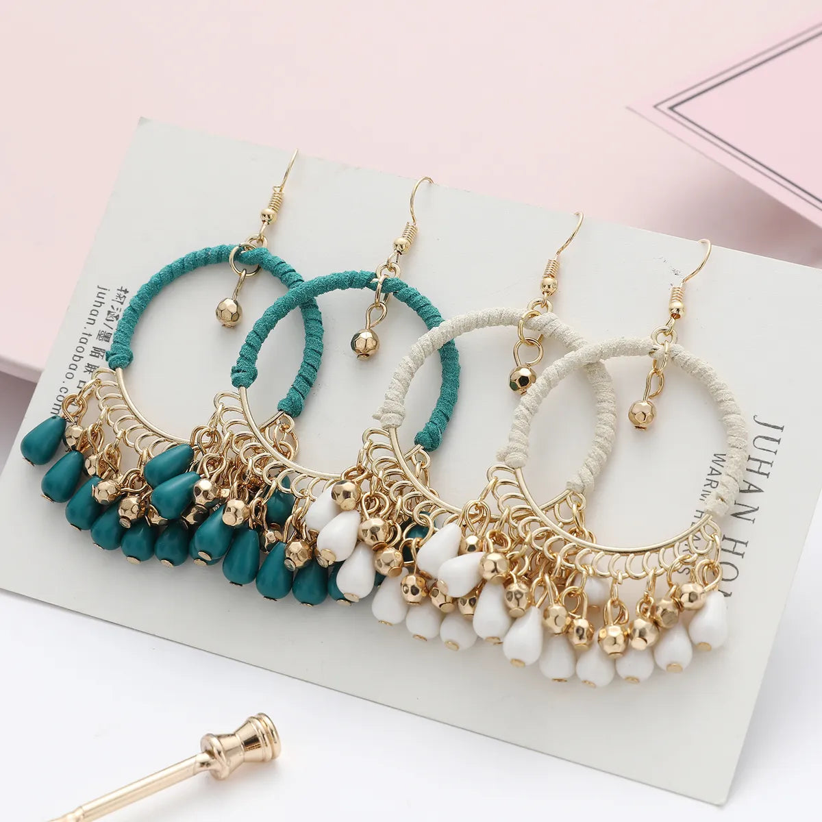 Fashion Geometric Arylic Alloy Hollow Out Women's Ear Hook 1 Pair