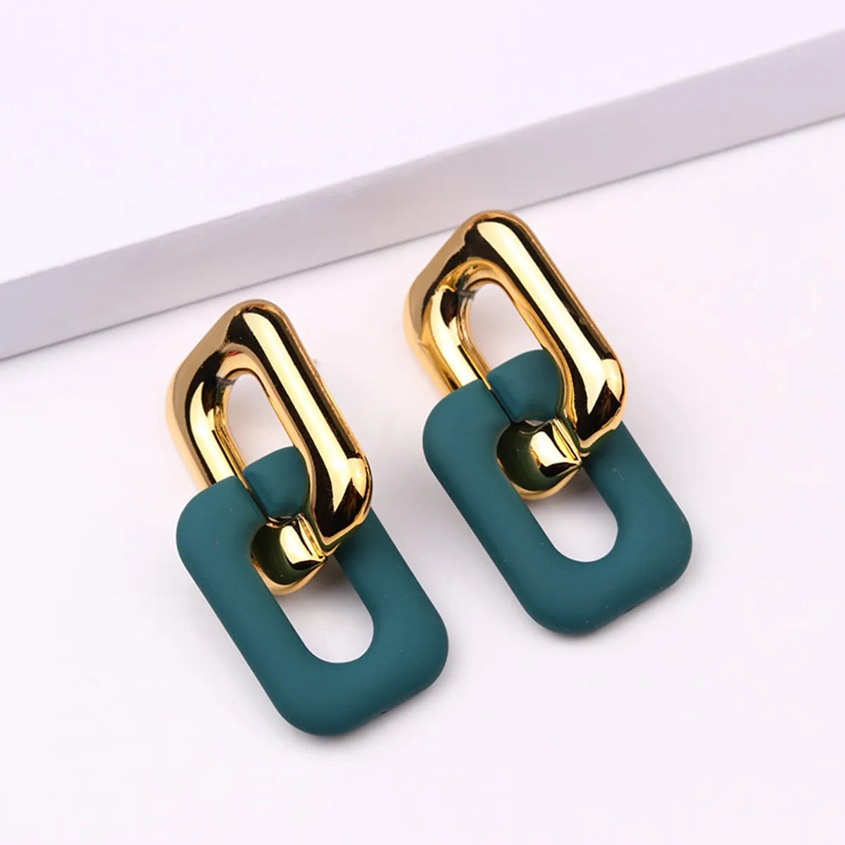 Fashion Geometric Arylic Stoving Varnish Unisex Drop Earrings 1 Pair