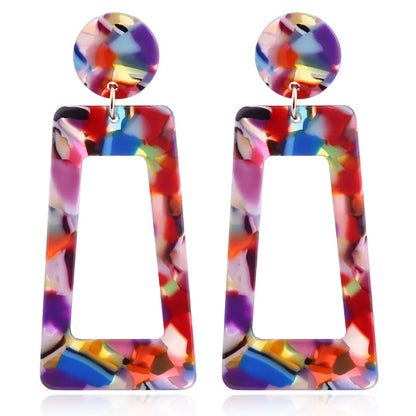 Fashion Geometric Arylic Women'S Drop Earrings 1 Pair