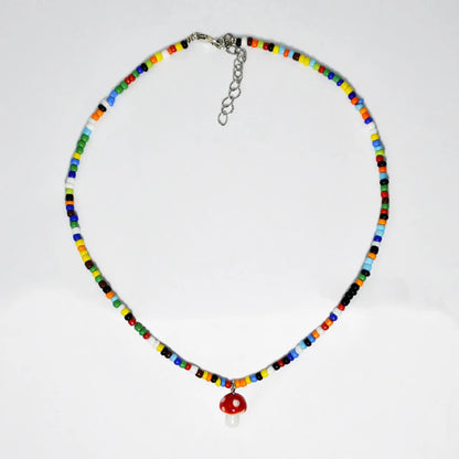 Fashion Geometric Beaded No Inlaid Pendant Necklace