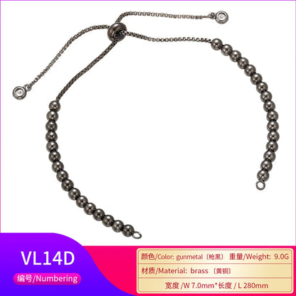 Fashion Geometric Bracelet Accessories Copper Bead Chain Bracelet Accessories