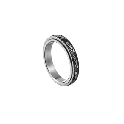 Fashion Geometric Circle 201 Stainless Steel Men'S Rings