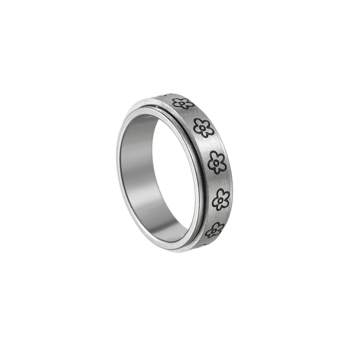 Fashion Geometric Circle 201 Stainless Steel Men'S Rings