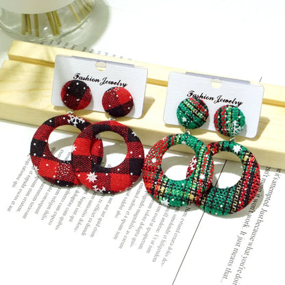 Fashion Geometric Cloth Hollow Out Women'S Earrings 1 Pair