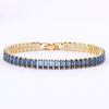 Fashion Geometric Copper Zircon Bracelets In Bulk