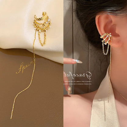 Fashion Geometric Copper Plating Zircon Earrings 1 Pair