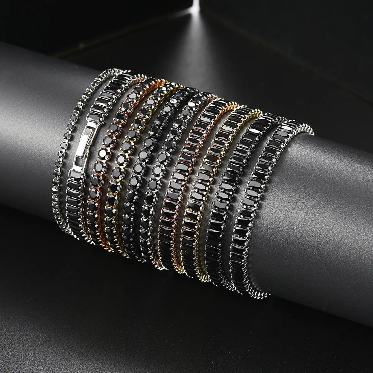 Fashion Geometric Copper Zircon Bracelets