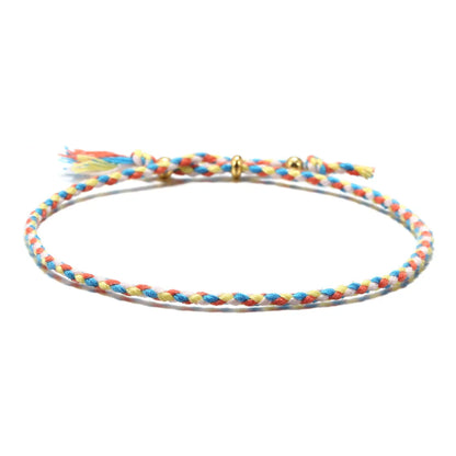 Fashion Geometric Cotton Braid Copper Unisex Bracelets